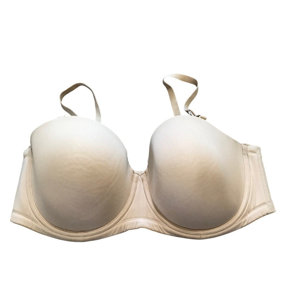 Wacoal Red Carpet Strapless Underwire Bra 854119 Sand Nude Full Coverage 42DD